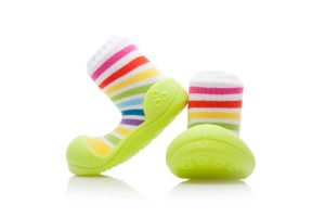 Kapcie dziecięce Attipas Rainbow Green