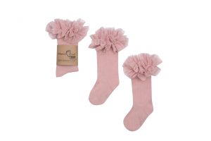 Podkolanówki Mama's Feet Tutu Brudny Róż