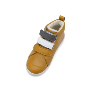 Buty zimowe dziecięce Bobux Hi Court Switch Arctic Butterscotch (White + Smoke)