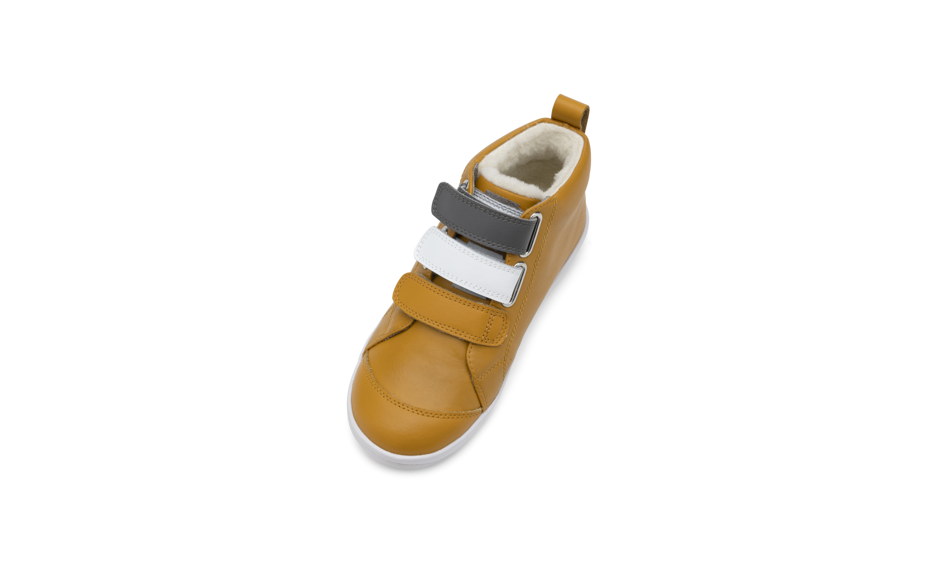 Buty zimowe dziecięce Bobux Hi Court Switch Arctic Butterscotch (White + Smoke)