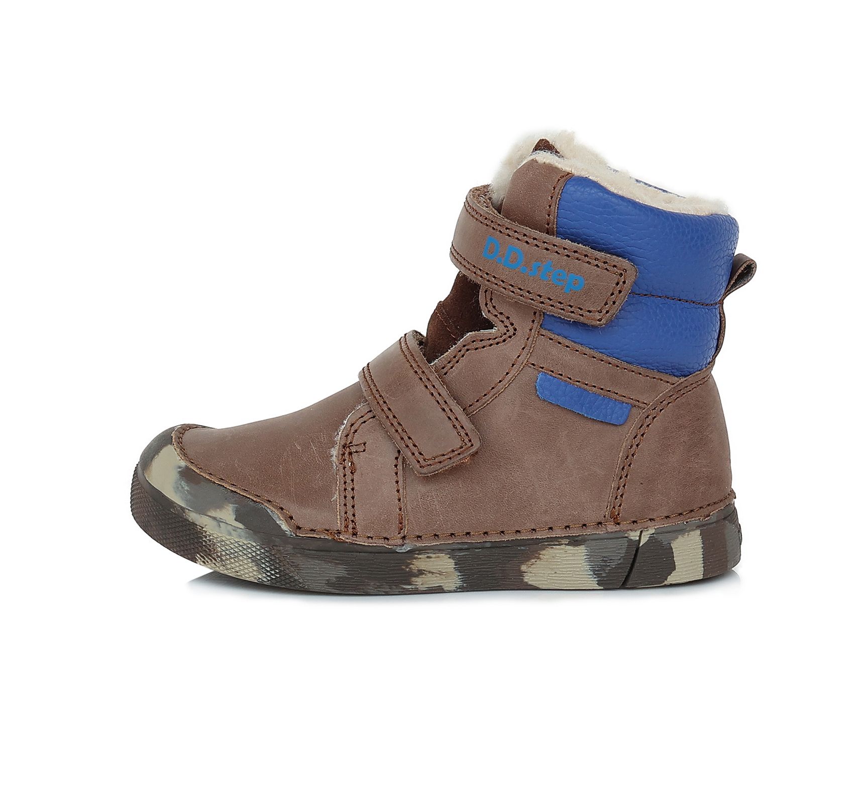 Buty zimowe D.D.step W068-363AL Chocolate wodoodporne