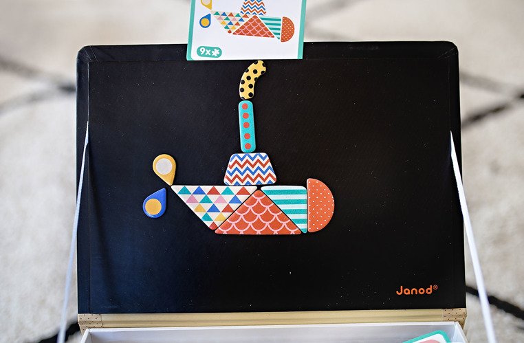 Magnetyczna układanka Kształty Magnetibook, Janod