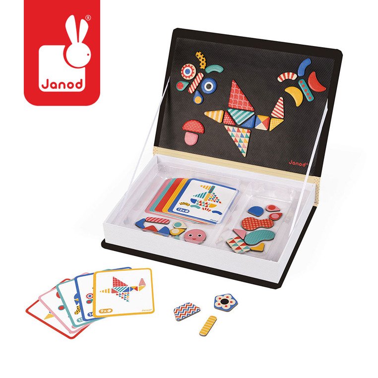 Magnetyczna układanka Kształty Magnetibook, Janod
