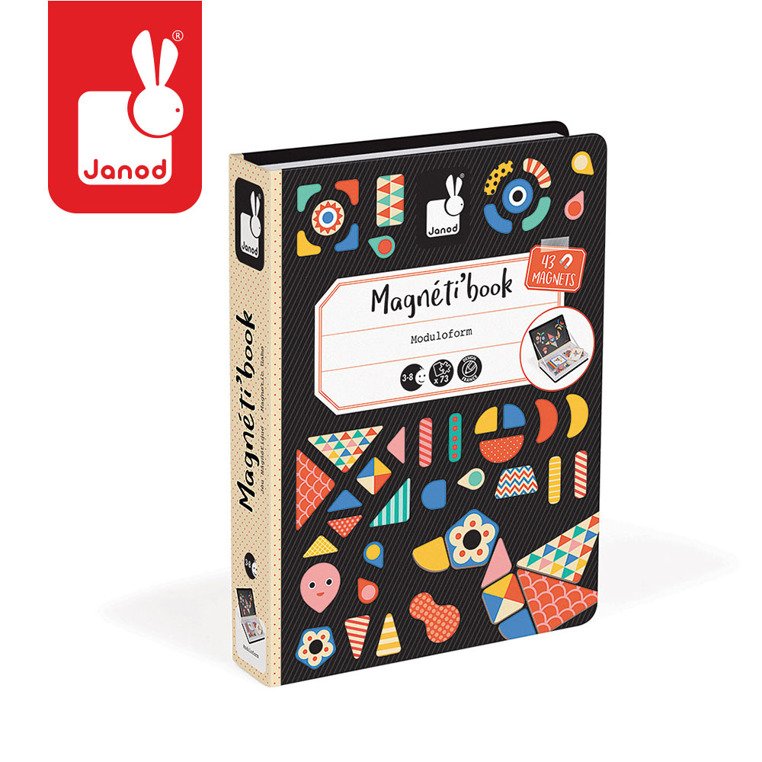 Magnetyczna układanka Kształty Magnetibook, Janod