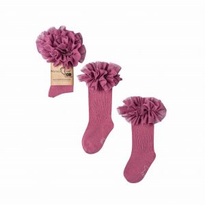 Podkolanówki Mama's Feet Tutu Wrzosowy Róż