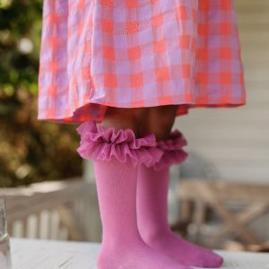 Podkolanówki Mama's Feet Tutu Wrzosowy Róż