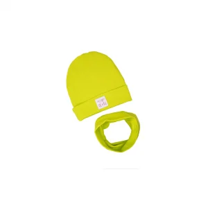 Czapka z kominem UL&KA Line limonka