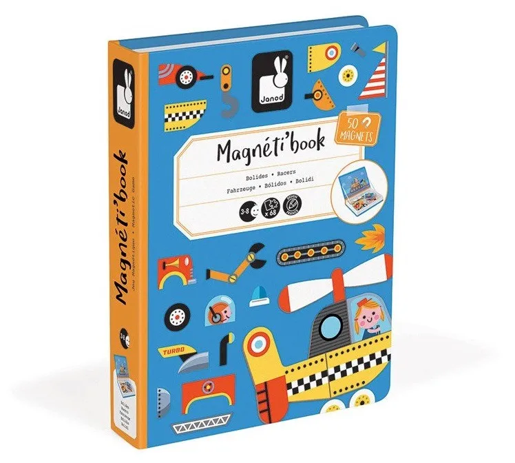 Magnetyczna układanka Pojazdy Magnetibook, Janod