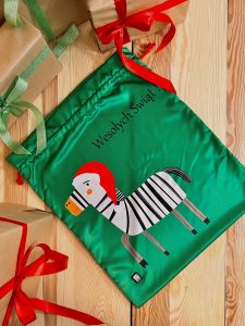 Worek na prezenty świąteczne SHELLBAG zebra