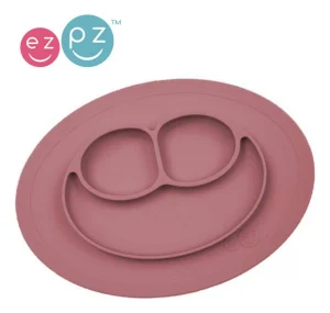 EZPZ Silikonowy talerzyk z podkładką mały 2w1 Mauve
