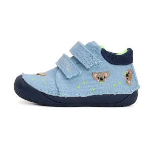 Półbuty dziewczęce D.D.step C070-41709A Barefoot Niebieskie