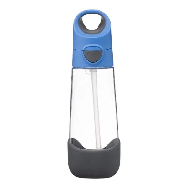 B.box Bidon tritanowy ze słomką 600ml Blue Slate