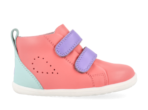 Buty dziecięce Bobux Grass Court High Ocean Coral+Mauve 750806