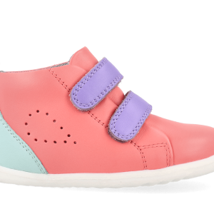 Buty dziecięce Bobux Grass Court High Ocean Coral+Mauve 750806