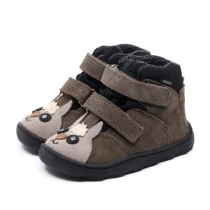 Trzewiki dziecięce MRUGAŁA NEKO Barefoot Alpaca Grey Membrana TE-POR