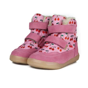 Śniegowce Barefoot Mido 62-01/72-01 Cherry pink membrana
