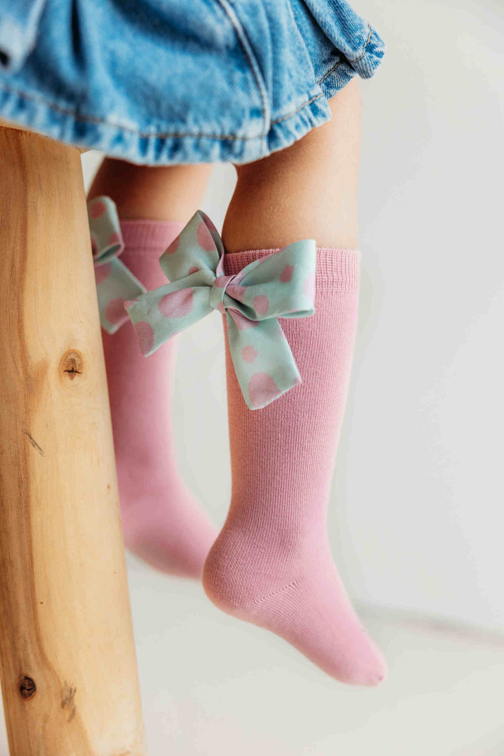 Podkolanówki Mama's Feet Mon Cheri Różowe