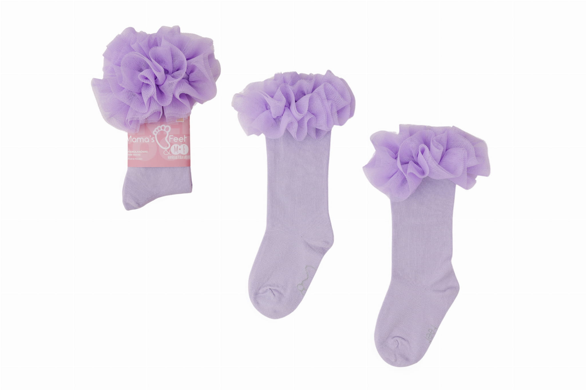 Podkolanówki Mama's Feet Tutu Fiołek