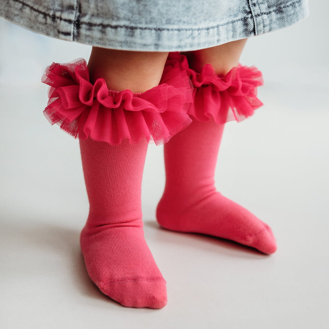 Podkolanówki Mama's Feet Tutu Fuksja