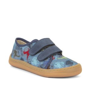 Trampki-Kapcie Froddo Barefoot Canvas G1700379-19 Dinozaury