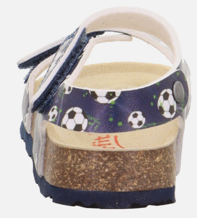 Sandały Superfit Fussbettpantoff 1-000122-8010 Blau