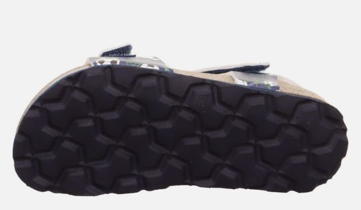 Sandały Superfit Fussbettpantoff 1-000122-8010 Blau