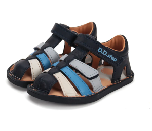 Sandały skórzane D.D.Step barefoot G076-51736AM Royal Blue