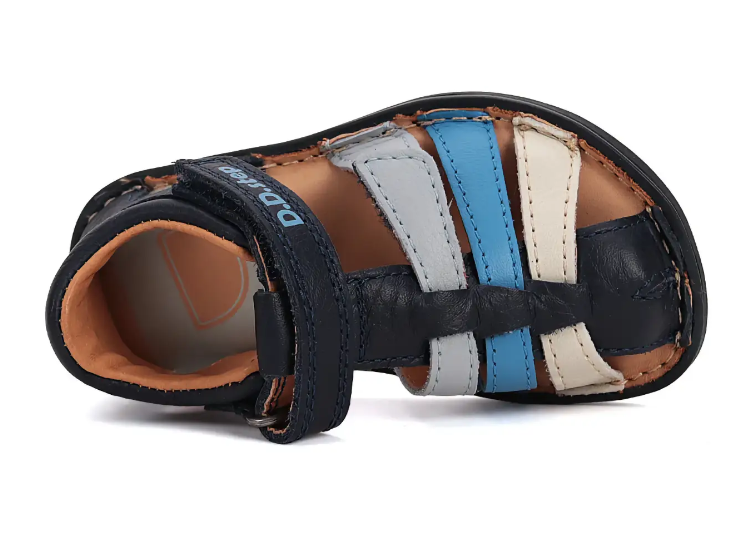 Sandały skórzane D.D.Step barefoot G076-51736AM Royal Blue