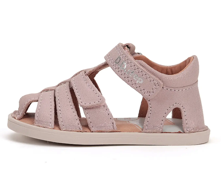 Sandały skórzane D.D.Step barefoot G076-51736BM Baby Pink