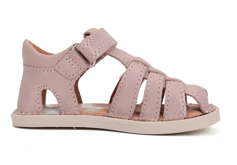 Sandały skórzane D.D.Step barefoot G076-51736BM Baby Pink