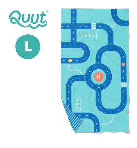 QUUT Dwustronny ręcznik plażowy PlayTowels L (180 x 100cm) Road