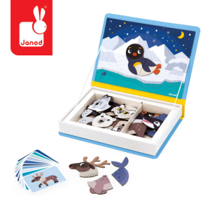 Janod Magnetyczna układanka Zwierzęta polarne Magnetibook 3-8 lat
