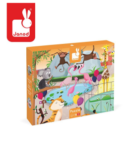 Janod Puzzle sensoryczne 20 elementów Wycieczka do zoo