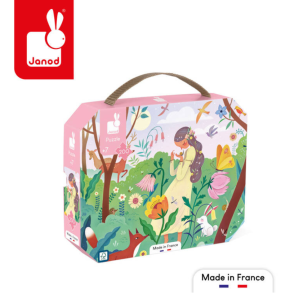 Janod Puzzle w walizce Matka natura 200 elementów 7+ Made in France