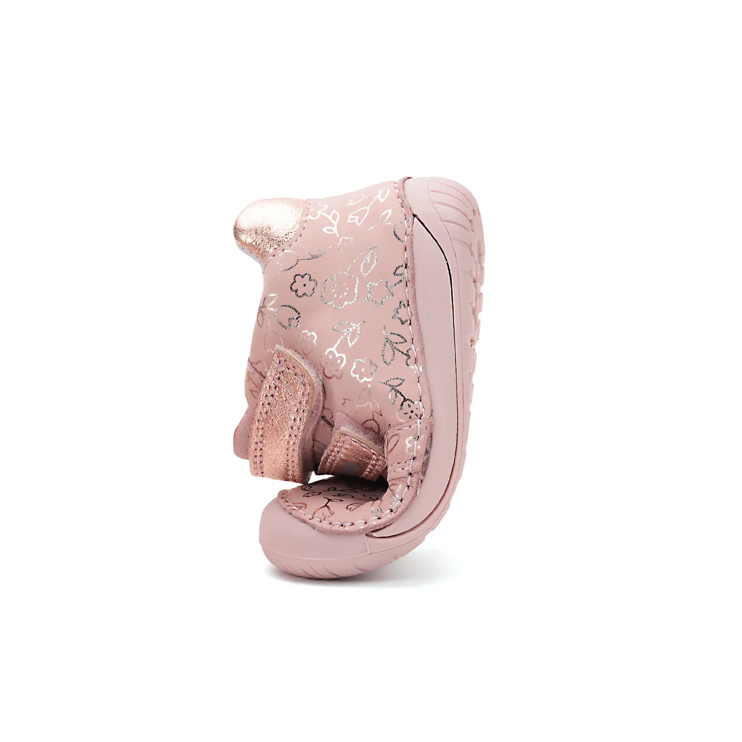 Buty dziewczęce skórzane barefoot D.D.Step S070-52724 Baby Pink różowo złote
