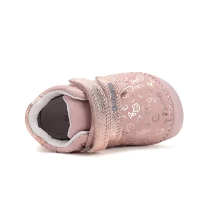 Buty dziewczęce skórzane barefoot D.D.Step S070-52724 Baby Pink różowo złote