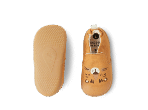 Kapcie dziecięce Bobux Indoor Indie 654408 Leo Oak Buff