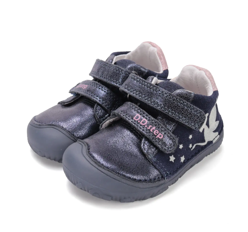 Półbuty skórzane D.D.Step barefoot S073-52165 Royal Blue