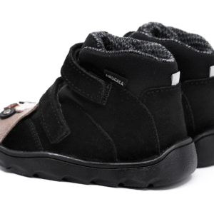 Trzewiki dziecięce MRUGAŁA NEKO Barefoot Alpaca Black Membrana Te-Por