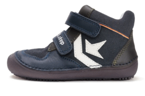Trzewiki jesienne skórzane D.D.Step Barefoot A063-52159B Royal Blue – świecące w ciemności