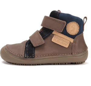 Trzewiki skórzane przejściowe D.D.Step Barefoot A063-52570B Chocolate